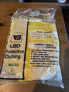 Yellow PVC rain jacket - Picture 1 of 7