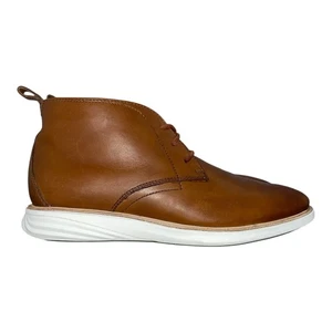 Botas Chukka Cole Haan Para Hombres Evolution C26931 Cuero Marrón Coñac Talla 10M - Imagen 1 de 5