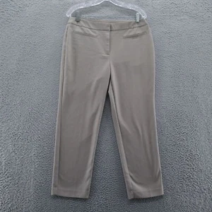 Chicos Women Fabulously Slimming Darcy Ankle Pants 1 Size 8 Brown Career Weekend - Picture 1 of 14