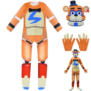 Kids FNAF Security Breach Glamrock Freddy Cosplay Costume Outfit - Picture 1 of 16