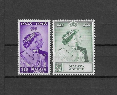 MALAYA/JOHORE 1948 SG 131/2 MLH Cat £28.50 Cover