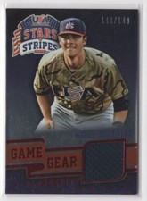 2015 Panini USA Stars & Stripes Game Gear Materials Longevity Ruby Kris Bryant