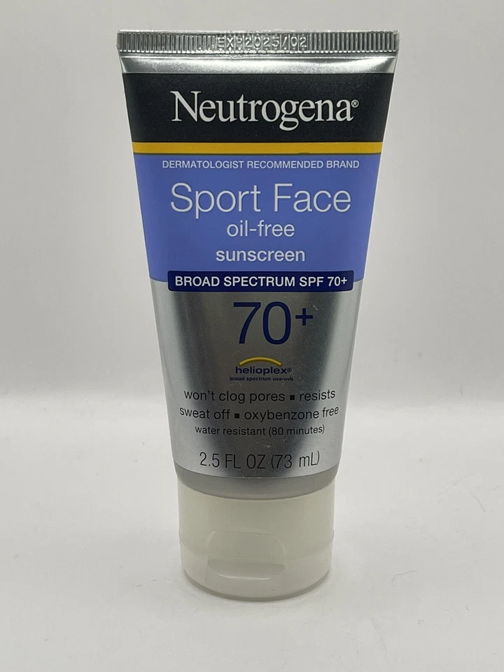Neutrogena Sport Loción facial sin aceite Protector solar FPS 70+ 2,5 oz Foto 1 de 2