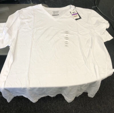 CAMISETA THREADS & HEIRS HOMBRE CUELLO EN V 100% ALGODÓN NUEVA CON ETIQUETAS XXL Foto 1 de 4