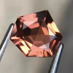 Natural Salmon Tourmaline Fancy Cut, 8.5 mm Salmon Tourmaline For Jewelry - Imagen 1 de 5