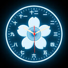 25ck1028 Japanese Kanji Cherry Blossom Home Décor Flexible Neon Clock 7 Colors