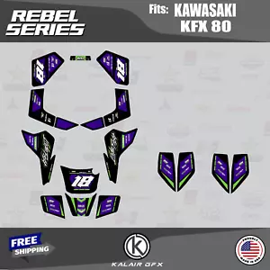 Graphics Kit for Kawasaki KFX 80 Rebel Series - Purple - Picture 1 of 6