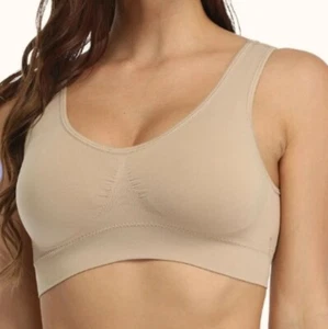 Coobie 268447 Women's Light Nude Seamless Stretch Comfort Bra Size S - Picture 1 of 2