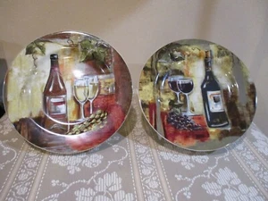 The Sakura Table, Classico 8" Salad/Dessert Plate, Wine Scene (2pc) - Picture 1 of 7