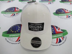 taylormade white mesh snap back trucker cap - Picture 1 of 4