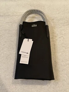 NUEVO CON ETIQUETAS LACOSTE Negro Correa para el Hombro Bolso de Compras Cartera Bolso de Mano Grande NF1889PO - Imagen 1 de 12