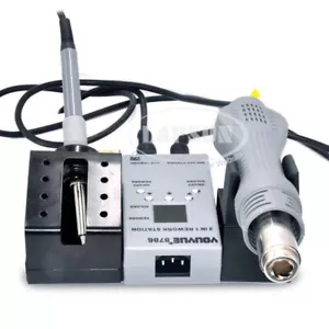220V Portable Hot Air BGA Rework Solder iron Station Hot Air Blower Heat Gun AU - Picture 1 of 5
