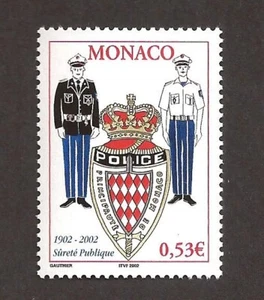 [0231A] Mónaco 2002, MNH**, Aniversario de la Autoridad Policial - Imagen 1 de 1
