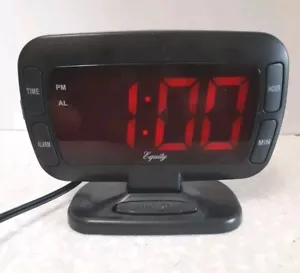 Equity Large 2" Red Display LED Digital Electric Alarm Clock - Picture 1 of 5