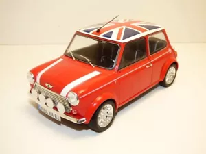 MINI COOPER 1300 rouge Fire UNION JACK 1/18 1997 1.3i - Picture 1 of 1