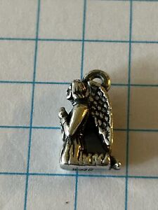 Retired James Avery 3D Small Detailed 925 Silver Praying Kneeling Angel Charm