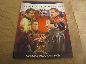 Michael Fagan Bowler Autografiado Firmado 2009 PBA Serie Mundial de Bowling Programa - Imagen 1 de 3