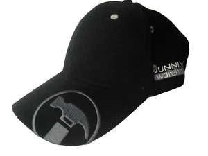 BUNNINGS Warehouse baseball cap black embroidered adjustable hat tradie  - Bild 1 von 9
