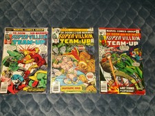 1976 SUPER VILLAIN TEAM UP 3 ISSUE LOT 6 9 11 DR DOOM RED SKULL FF AVENGERS VG