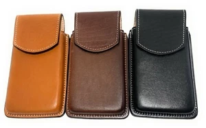 WESTERN LEATHER PHONE CASE, HEAVY DUTY LEATHER CASE, FUNDA VAQUERA DE CUERO XL - Picture 1 of 8