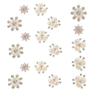  40pcs Metal Embellishments Rhinestone Charms Delicate Charms Clothes