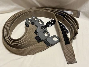 Lot of 6 TOMMY HILFIGER Tan Nylon Canvas Casual Belts Mens size 32 Made in Italy - Picture 1 of 2
