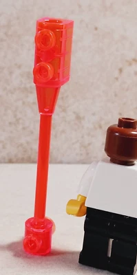 New LEGO Stop Light NEON Orange One Piece Stand Bottom fits Studs City Fun Build - Image 1 of 2