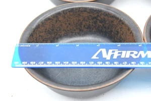 Ulla Procope Arabia Finland Ruska Bowls Plates Dark Brown Glaze Bread Dinner 14 - Picture 1 of 16