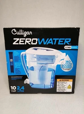 NEW Zero Water Pitcher 10 Cup 5 Stage Advanced Filtration w/ Meter - Image 1 of 4