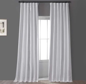 Signature Faux Silk Blackout Curtains for Bedroom & Living Room 50 X 84 Thermal - Picture 1 of 8