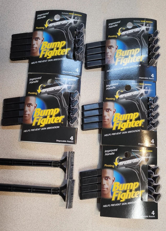Bump Fighter Disposable Razors - 5 Packs of 4 razors + 2 razors(Total 22 razors) - Image 1 of 1