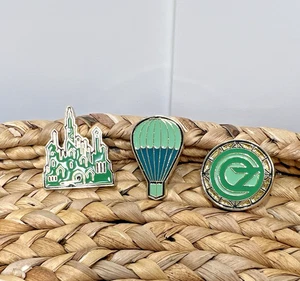 Crocs Jibbitz Charms 3 Pieces: Wicked Movie Oz, Castle, Hot Air Balloon - Picture 1 of 4