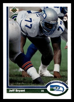1991 Upper Deck Jeff Bryant #338 Seattle Seahawks NM! - Image 1 of 2
