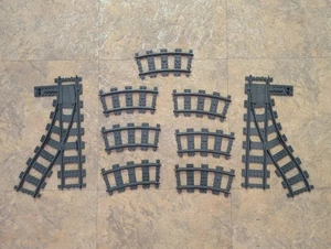 Lego City Pista Treno Grigio Joblot Bundle Punti Curve e Punti Ottime Condizioni - Foto 1 di 1