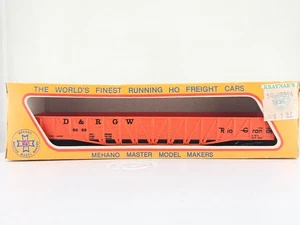 Mehano HO Scale Denver Rio Grande Gondola Car D & RGW 5682 Train Car ORANGE - Picture 1 of 13