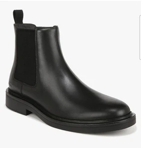 Vince Men's Black Erik Pull On Chelsea Boots Shoes Size 9.5M - Picture 1 of 8