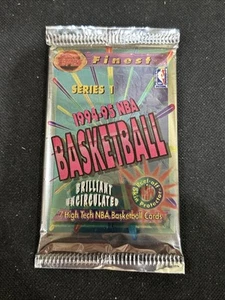 1994-95 TOPPS FINEST SERIES 1 BASKETBALL HOBBY PACK Shaquille O’Neal Refractor - Picture 1 of 2