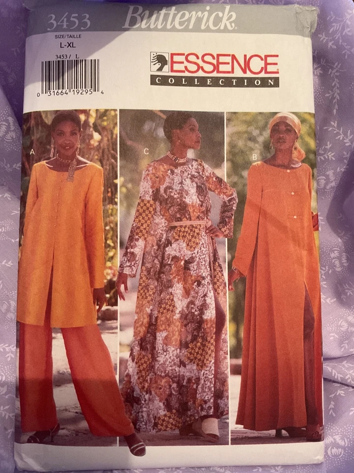 Butterick 3453 - Vintage 1994 Tunic Kaftan Trousers Sewing Pattern Size 16 to 22 - Image 1 of 3