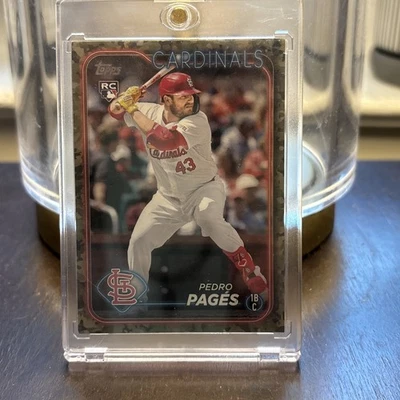 🔥2024 Topps Update Series Pedro Pages #US338 Memorial Day Camo /25 (RC)🔥 - Image 1 of 3