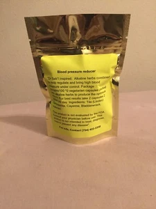 Blutdrucksenker ""Dr. Sebi inspiriert"" Alkalische Kräuter 100 vegane Kapseln - Bild 1 von 8