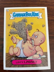 2004 Garbage Pail Kids All New Series 2 ANS2 LINTY LINDSAY 31a Sticker Card - Picture 1 of 4