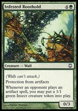 Magic the Gathering MTG Infested Roothold (76) Darksteel   NM