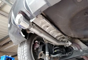 Rear silencer delete pipe for Nissan Juke Nismo RS ( 2wd ) - 4" slash cut - Picture 1 of 3
