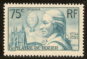 FRANCIA Yvert 313** Mnh François Pilâtre 75 Céntimos Azul 1936 NL247 - Bild 1 von 1