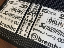 Aufkleberset 24-teilig Race Sponsors Anthrazit BMW S1000RR HP Race & Street