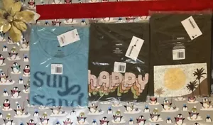 3 Sonoma Women’s XXL T Shirts Aloha, Happy, Sun, Sand And Surf, Wrapping Paper - Picture 1 of 7
