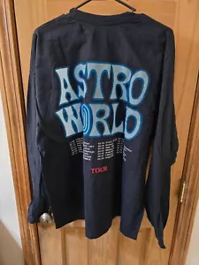 Travis Scott Cactus Jack Astroworld Tour Horse Long Sleeve 'Black' Size XL - Picture 1 of 8