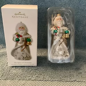 NUEVO Adorno de Vidrio Hallmark 2010 El Espíritu de la Navidad FIRMADO POR ARTISTA - Imagen 1 de 9