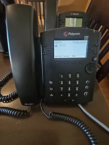 Polycom VVX310 VVX-310 VVX 310 Gigabit PoE VoIP handset USED P/N 2201-46161-001 - Picture 1 of 2