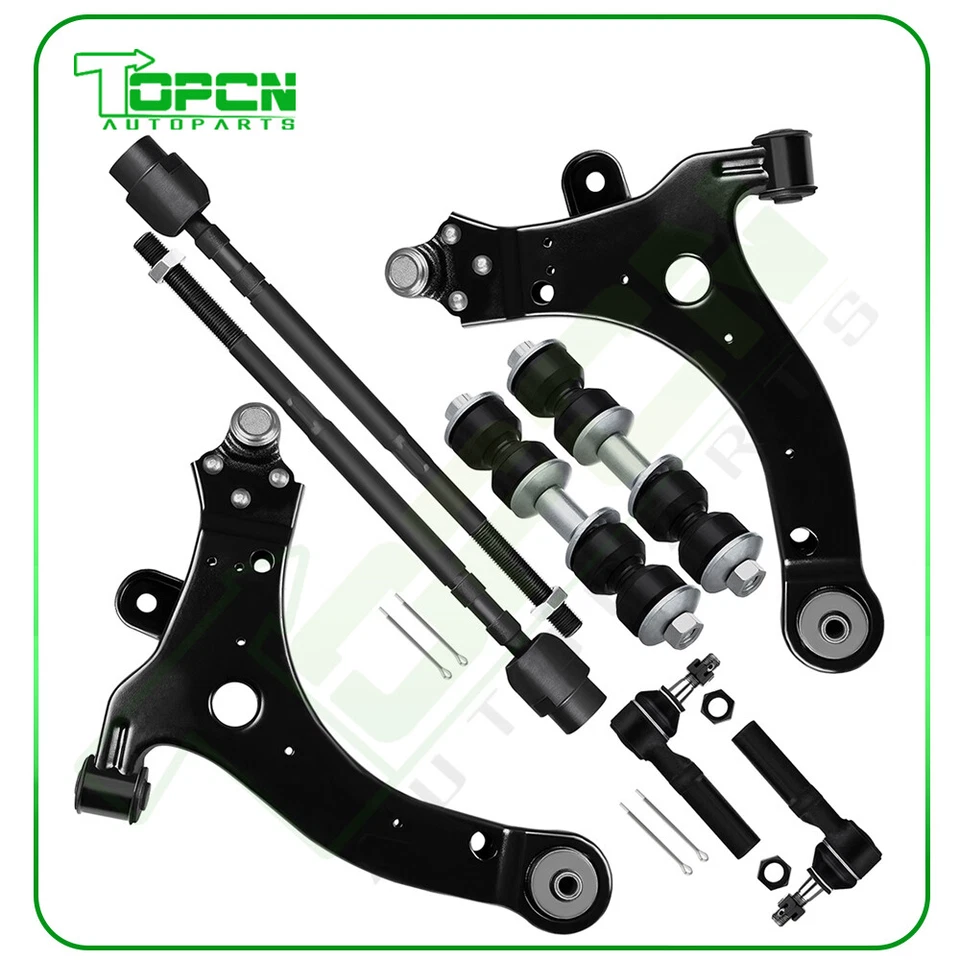 Fits Chevrolet Impala Monte Carlo Buick Lacrosse Front Control Arm Tie Rod 8 Set Foto 1 de 4